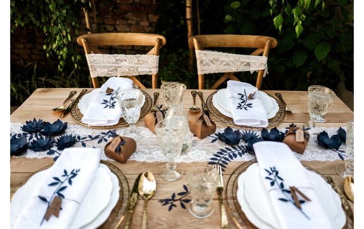 Actual product image Partydeco Fabric lace 15 x 900 cm, White