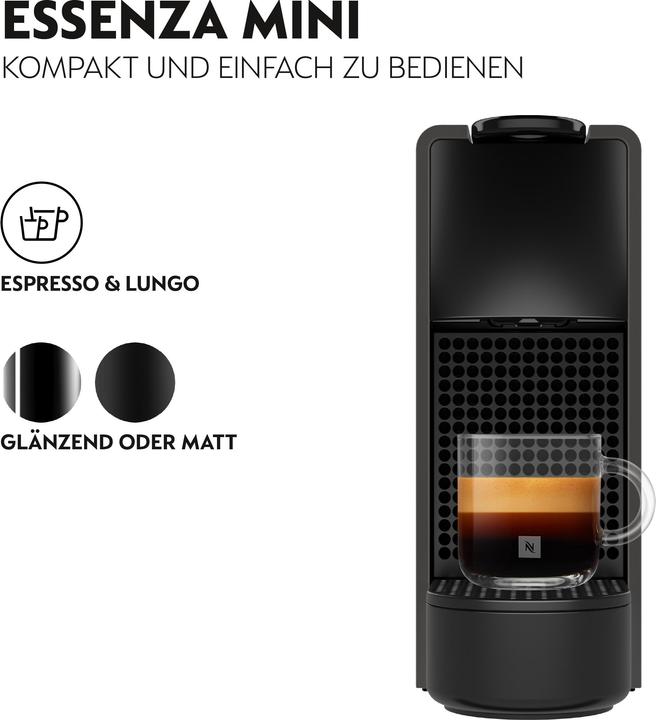 Immagine prodotto Krups KRU XN110NF0 Essenza Mini Matte Black (NESPRESSO Original, NESPRESSO Vertuo)