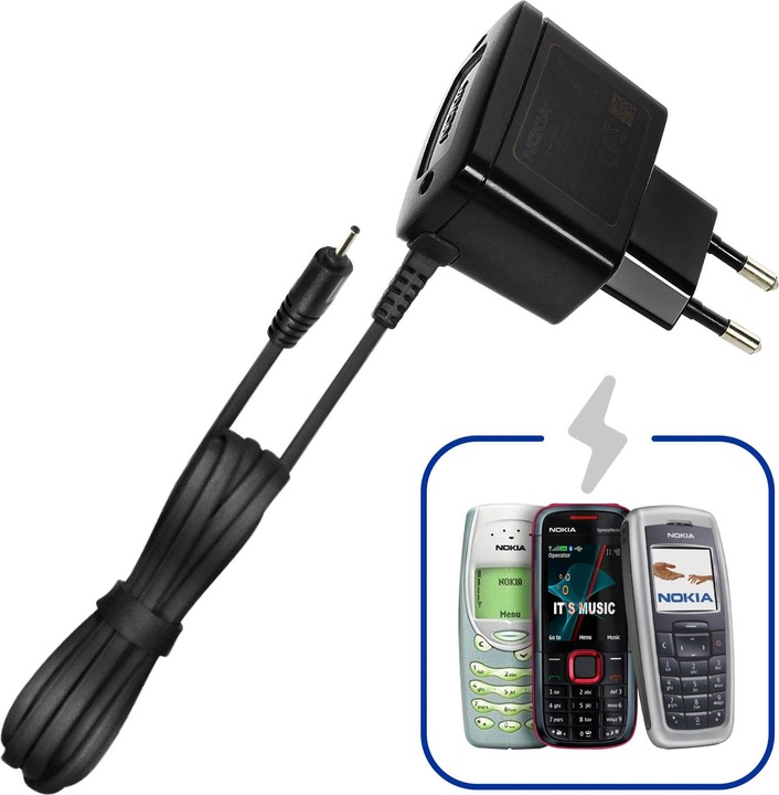 Produktbild Nokia AC-3E Wand-Ladegerät mit 2mm Stecker (5 W)