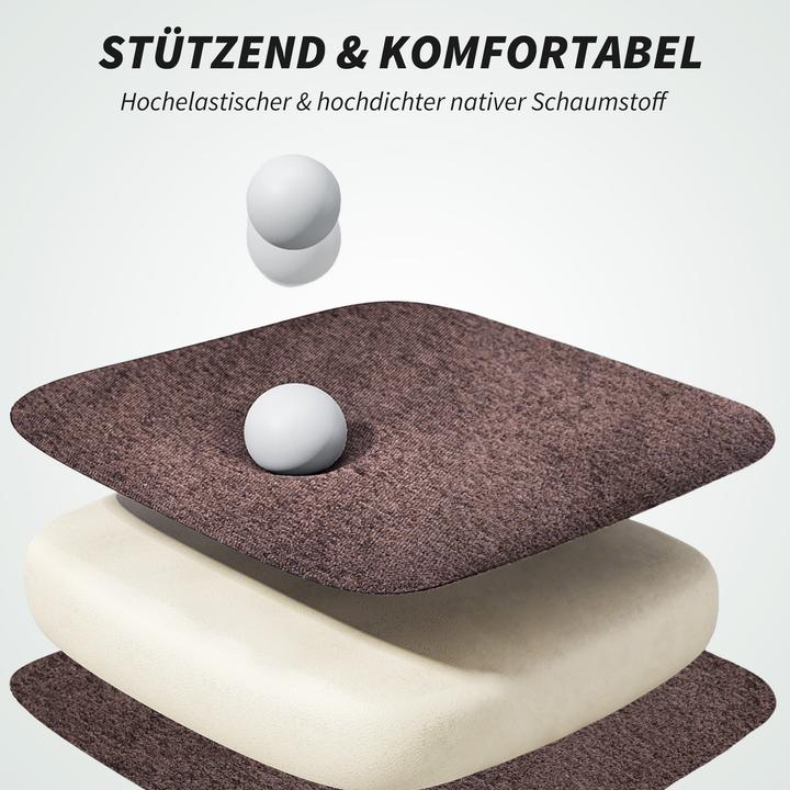 Produktbild Homcom Bürostuhl Polyester Kaffee-Braun