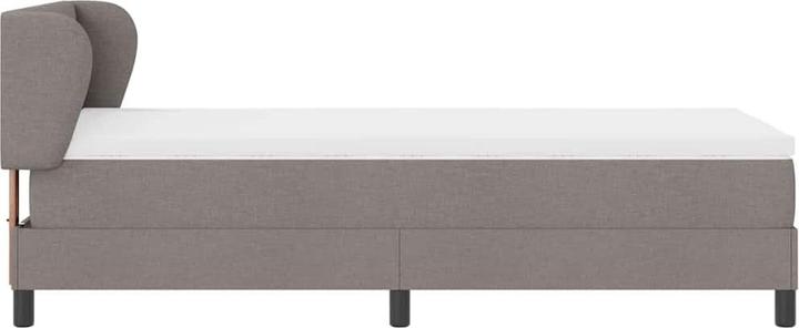 Produktbild VidaXL Boxspringbett Mit Matratze Stoff Taupe (90 x 190 cm)