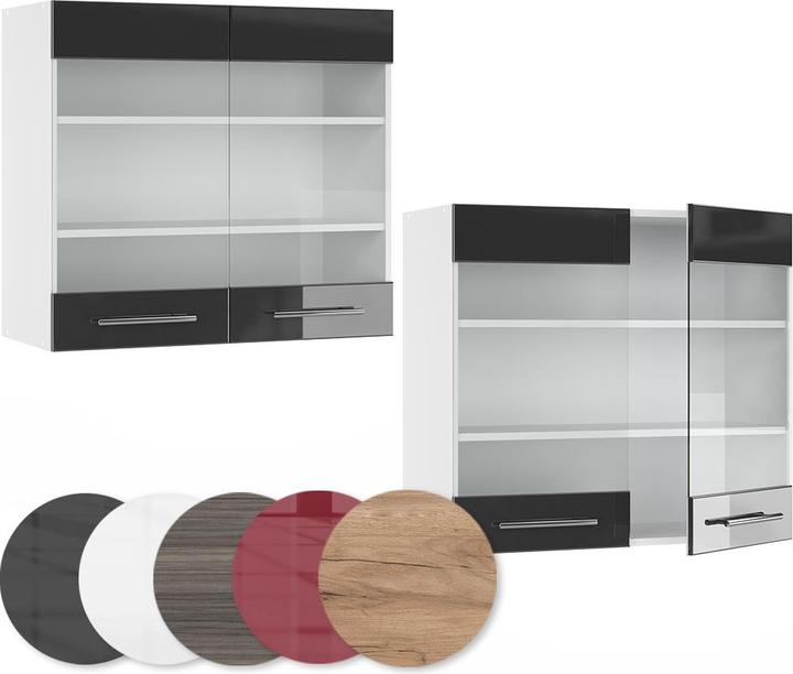 Produktbild Vicco Küchenglasschrank Fame-Line (80 x 34.10 x 72 cm)