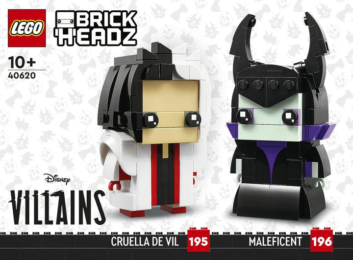 Immagine prodotto LEGO Crudelia e Malefica (40620, LEGO Brickheadz)
