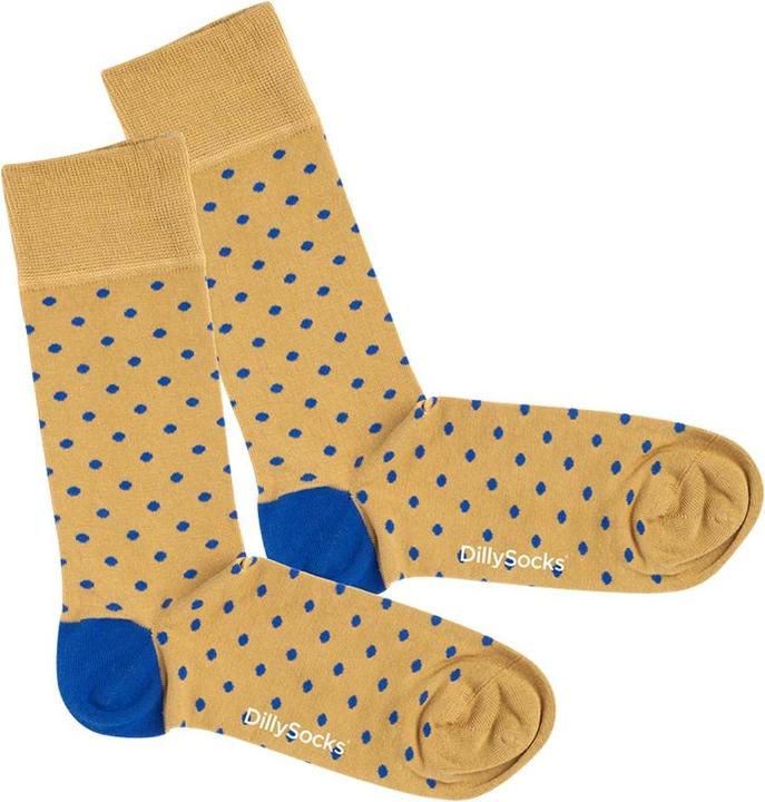Actual product image DillySocks Tiny Indigo Dots (Single pack, 36 - 40)