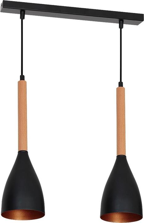 Gold, Helles Holz, Schwarz