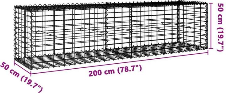 Actual product image vidaXL Gabionenkorb