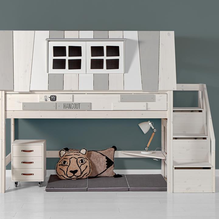 Immagine prodotto Lifetime Kidsrooms Scale con spazio di stoccaggio e ringhiere per il letto a mezza altezza 128