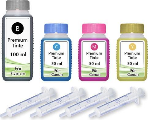 Actual product image Druckfuxx 250ml Nachfüll Tinte für Canon Pixma MP220 MP 450 MP460 MP470 MX300 MX310 Refill