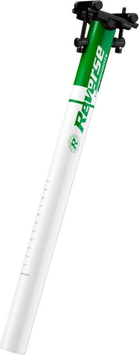 Actual product image Reverse Seatpost "Style lite" Ø30.0 white / green 400mm (30 mm)