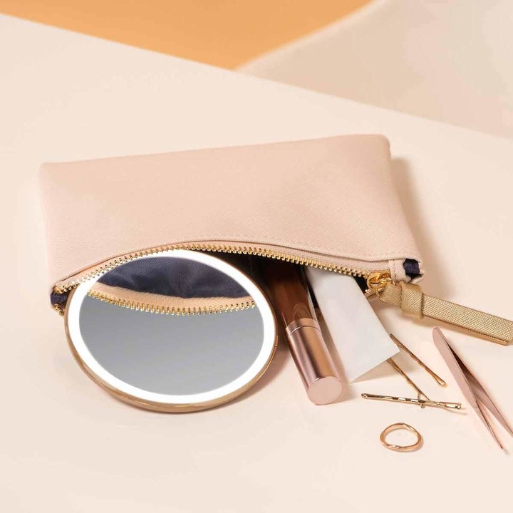 Produktbild Simplehuman Kosmetikspiegel mit Sensor Compact Rosegold (6 x 15.5 x 15 cm)