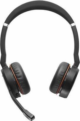 Produktbild Jabra Evolve 75 UC Stereo Headset Head-band Bluetooth Black, Red (Kabellos)
