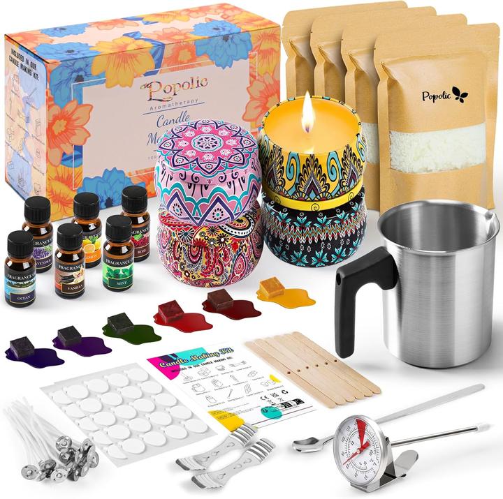 Actual product image Popolic Candle making kit