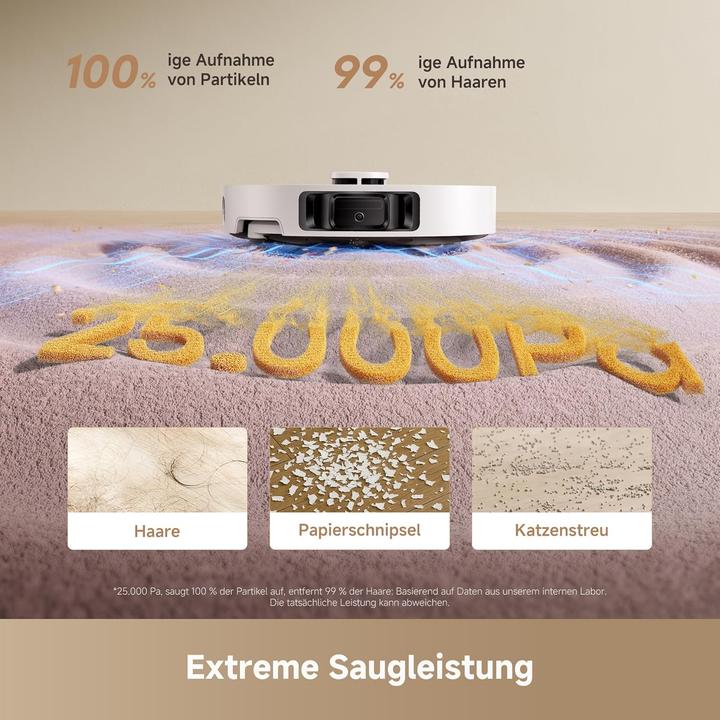 Immagine prodotto Dreame Roboterstaubsauger mit Wischfunktion L10s Ultra Gen 3 (25000 Pa, Panni di pulizia (rotanti))
