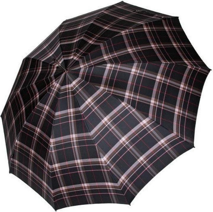 Knirps Schirm Long AC Swiss Made Rosa/Schwarz