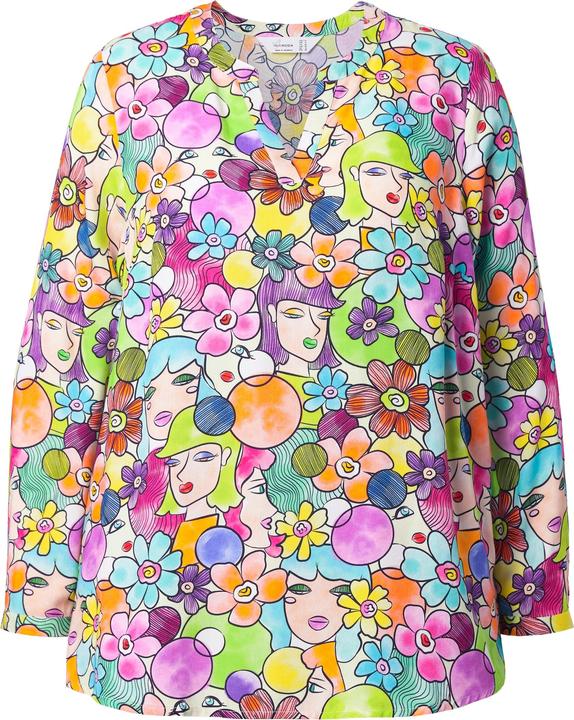 Actual product image Miamoda Bluse, Regular Fit, Frauen-/Blumenmuster (46)