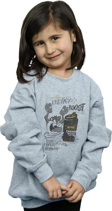 Produktbild Looney Tunes Taz Energy Boost Sweatshirt Mädchen (128)