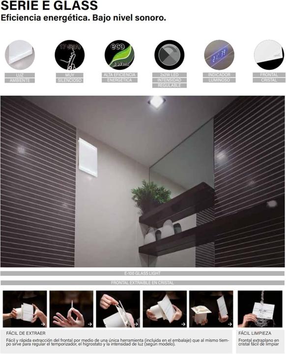 Immagine prodotto Konjac Sponge Ventilatore E-100 GTH Hygro, hvid (31 dB)