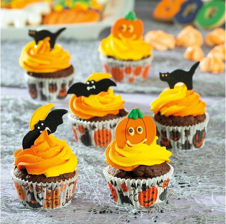 Image du produit Decora Mini moule à muffins Halloween ø 5 cm, Blanc, 36 pièces (5 cm)