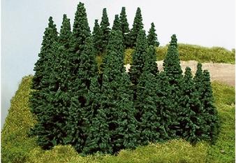 Heki 100 Steckfichten 5-14 cm H0