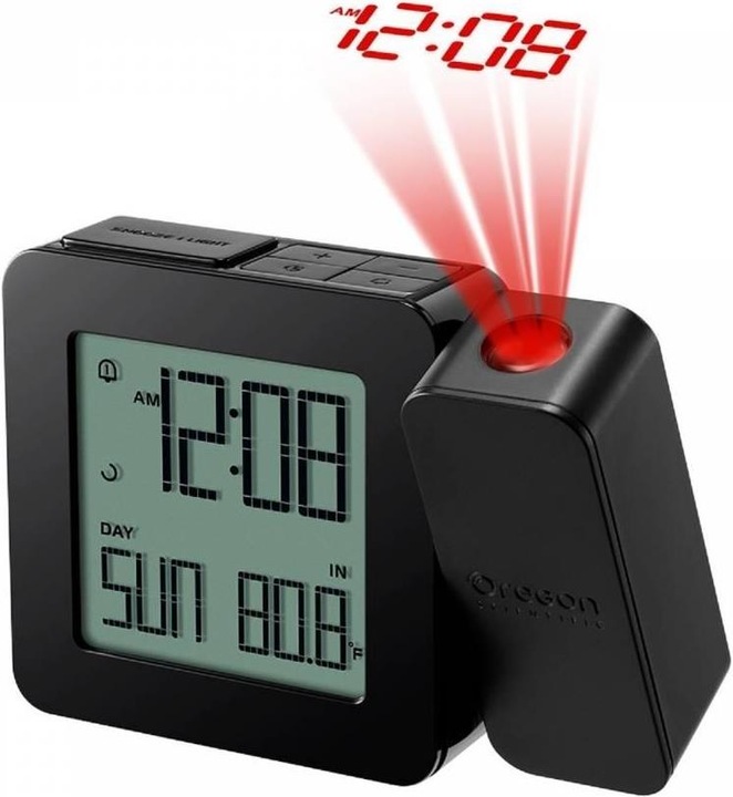 Actual product image Oregon Scientific Oregon PROJI radio controlled clock RM338PX-BLA