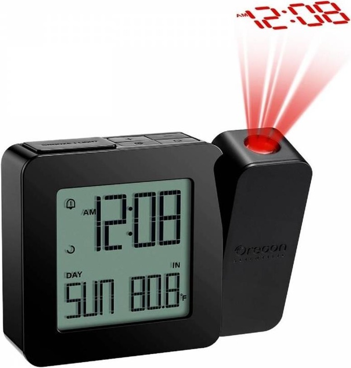 Actual product image Oregon Scientific Oregon PROJI radio controlled clock RM338PX-BLA