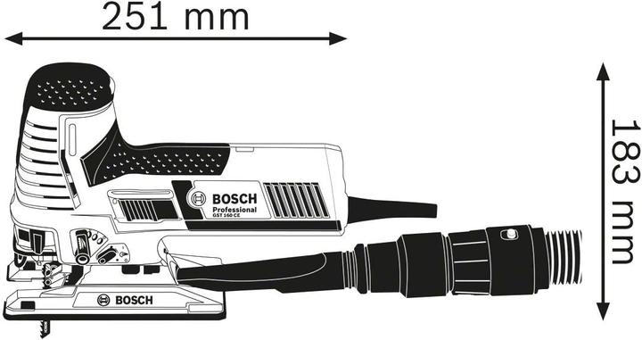 Image du produit Bosch Professional Scie sauteuse GST 160 CE, 800W, avec accessoires en coffret