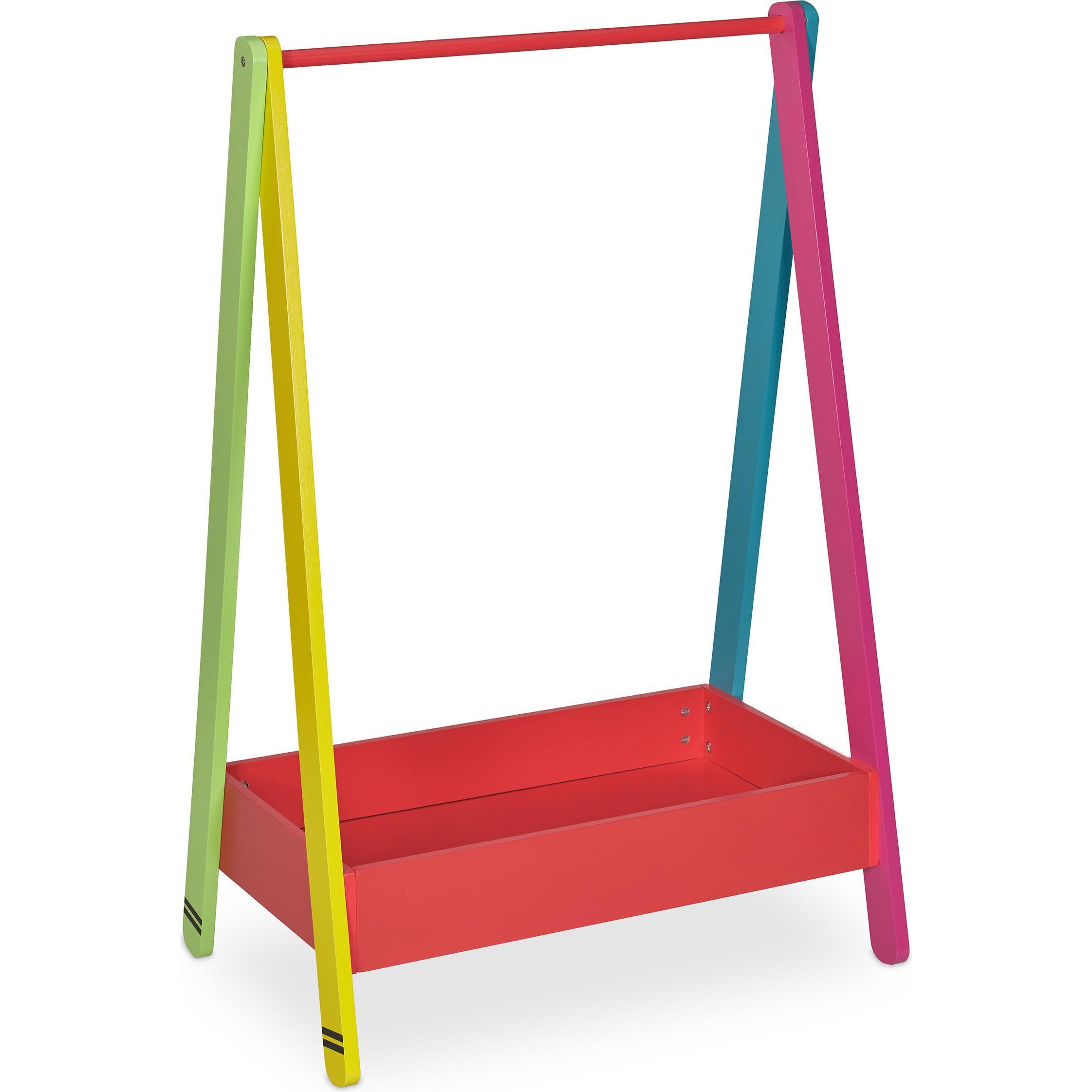 Relaxdays, Kleiderständer + Kleiderstange, Kinder-Kleiderständer