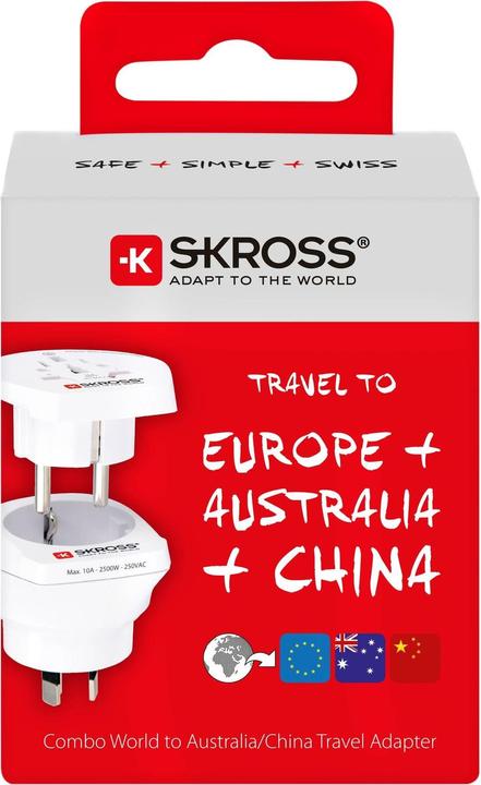 Actual product image Skross World to Australia/China