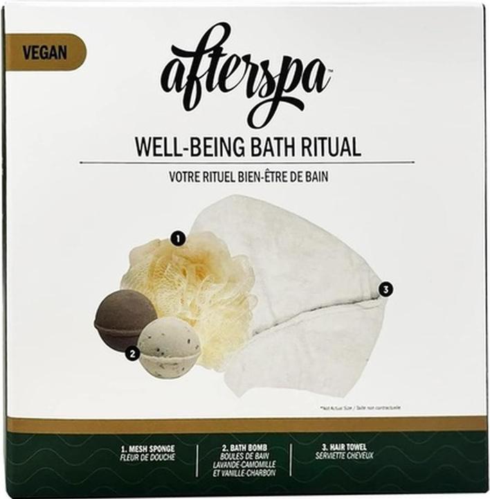 Produktbild AfterSpa Wellness Bath Ritual with 1 Mesh Sponge and 2 Body Bombs (150 g)