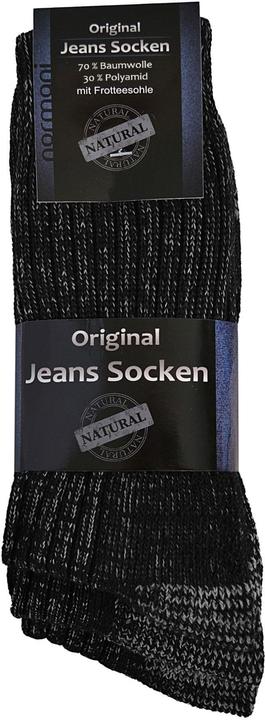 Immagine prodotto Normani 6 paia di calze in denim con suola in spugna (confezione da 6, 47 - 50)