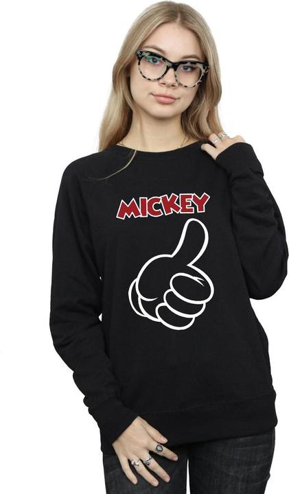 Actual product image Disney Womens/Ladies Mickey Mouse Thumbs Up Sweatshirt (XXL)