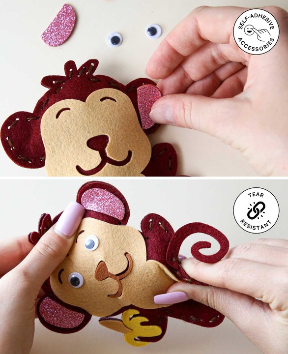 Immagine prodotto I Am Creative Set da cucito in feltro, set completo di animali