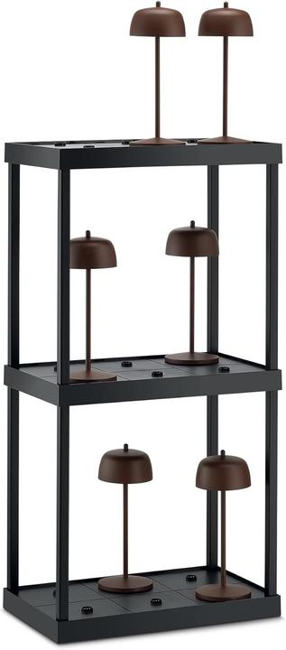 Produktbild La Ville Lumière Mehrfach-Magnetkontakt-Ladestation für drahtlose Tischlampen, stapelbar, platzsparend