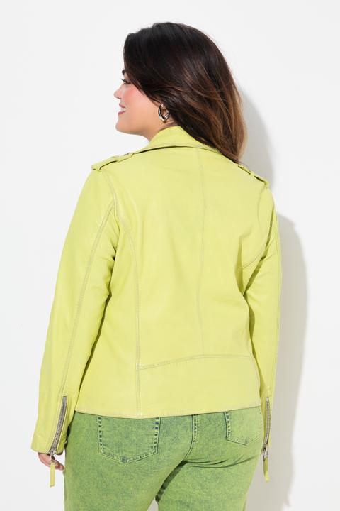 Produktbild Angel of Style Leder-Bikerjacke, echtes Leder, Farbe, Langarm (46)