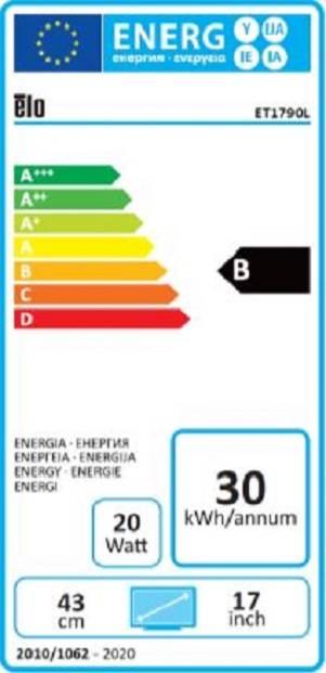 Energie-Label ēlo 1790L (1280 x 1024 Pixel, 17")