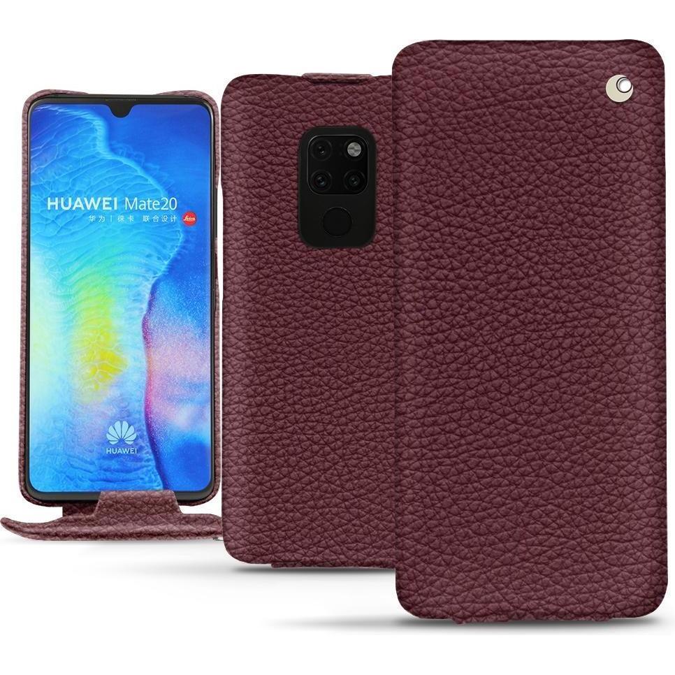 Noreve Lederschutzhülle vertikal (Huawei Mate 20), Smartphone Hülle, Violett
