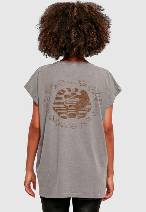 Produktbild Merchcode Ladies Powerslave - Winged Acid Washed T-Shirt - 190093 (S)