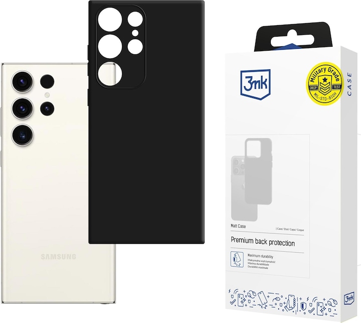 Produktbild 3MK Matt Case Soft Touch Silikonhülle Series (Samsung Galaxy S23 Ultra)