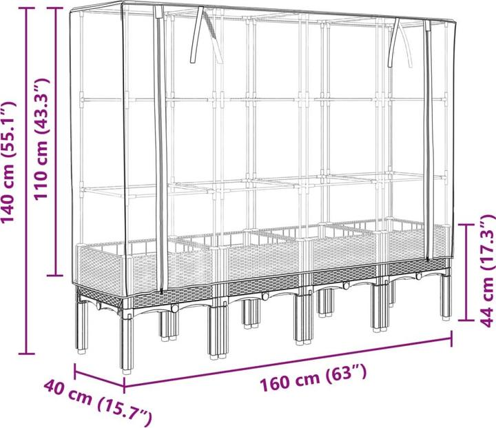 Produktbild vidaXL Hochbeet