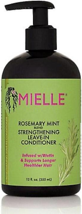 Mielle Rosemary Mint Strengthening Leave-In Conditioner for Dry and Frizzy Hair