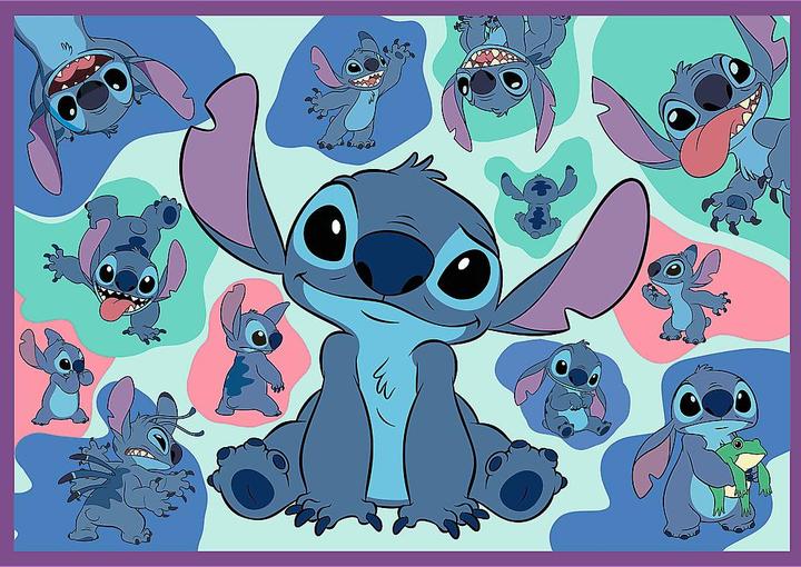 Actual product image Trefl Puzzle 4 x 250 - Disney Lilo&Stitch (250 pieces)