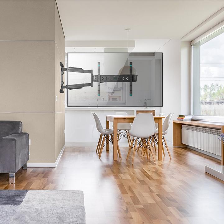 Produktbild Onkron TV OLED retractable and swivel wall mount 40" to 75", max VESA 400x400, 35KG black (Wand, 35 kg, 40" - 75")