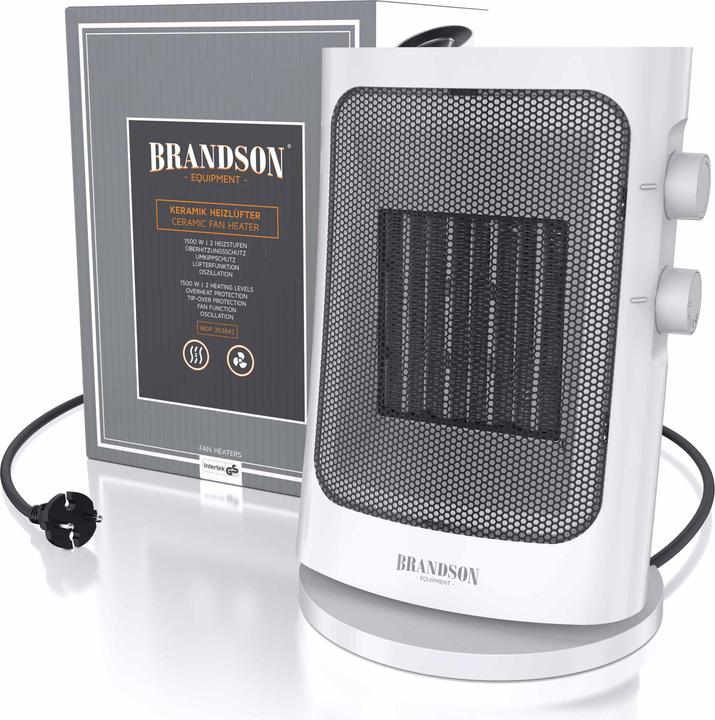 Image du produit Brandson Radiateur soufflant céramique 1500W (1500 W)