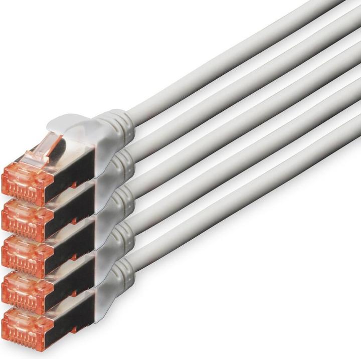 Produktbild Digitus Patchkabel CAT6, S-FTP, 7 m, Kabel, 5 Vnt (DK-1644-070-5) (S/FTP, CAT6, 7 m)
