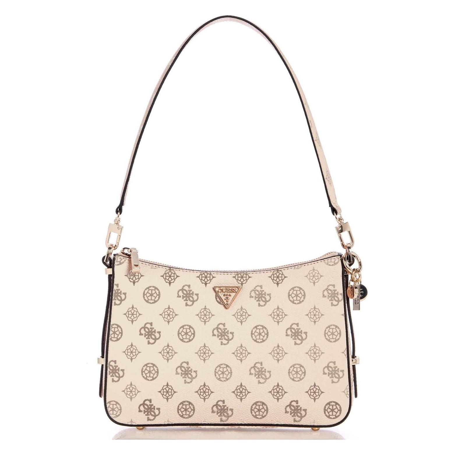 Guess, Damen, Handtasche, Daryna Ii Top Zip Shoulder Bag, Beige