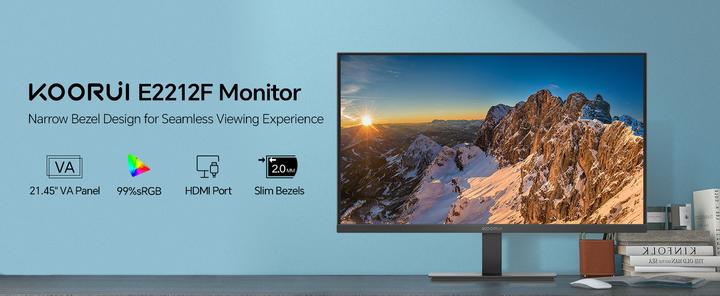 Actual product image HKC KOORUI 21.45 VA MONITOR E2212F (1920 x 1080 pixels, 21.45")