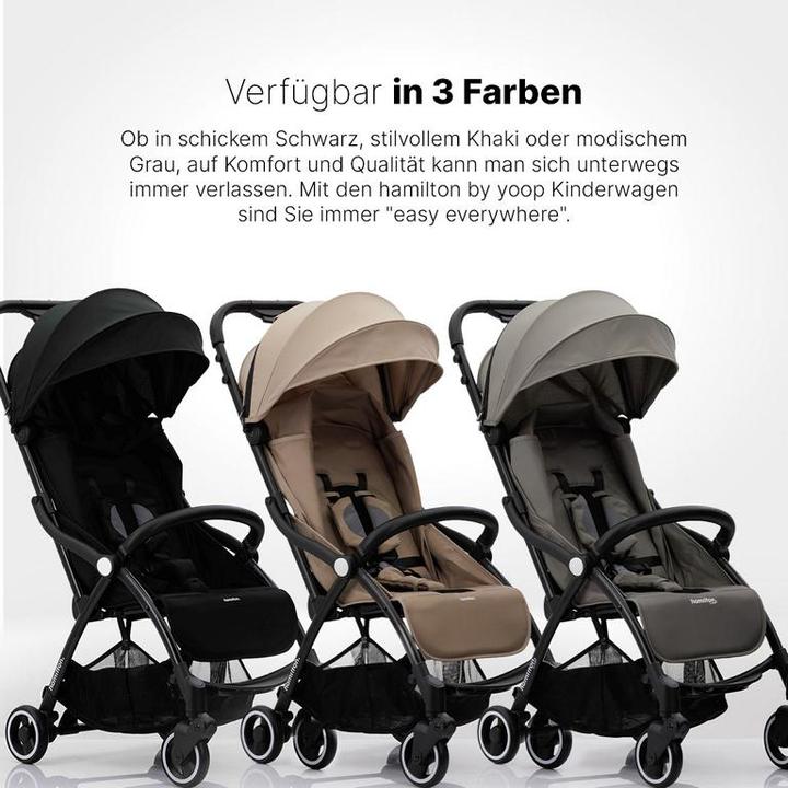 Produktbild Hamilton by yoop Kinderwagen X1 Plus Schwarz