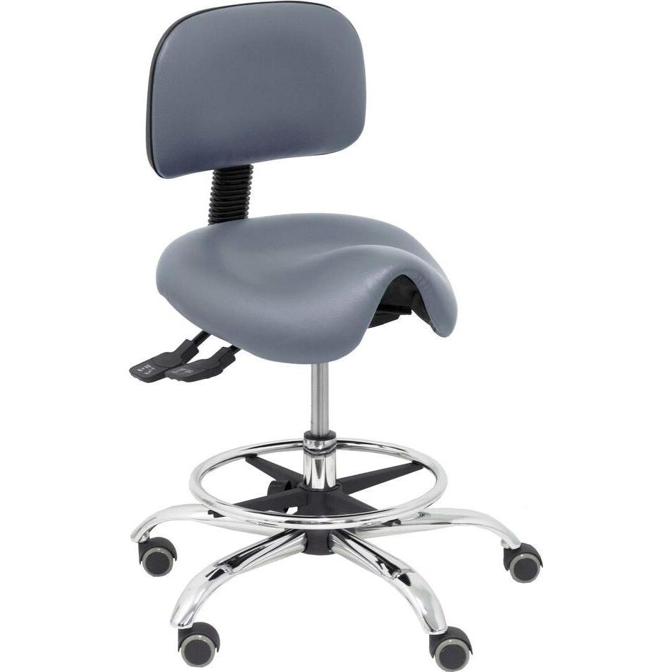 Piqueras y Crespo, Bürostuhl, Hocker Zarza P&C 220CRRP Grau 91 cm
