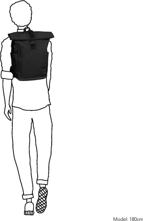 Actual product image Daniel Ray Wangaratta Coated Canvas Rolltop Backpack (20 l)