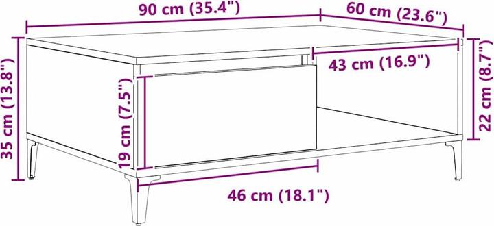 Image du produit vidaXL Industrieller Couchtisch
